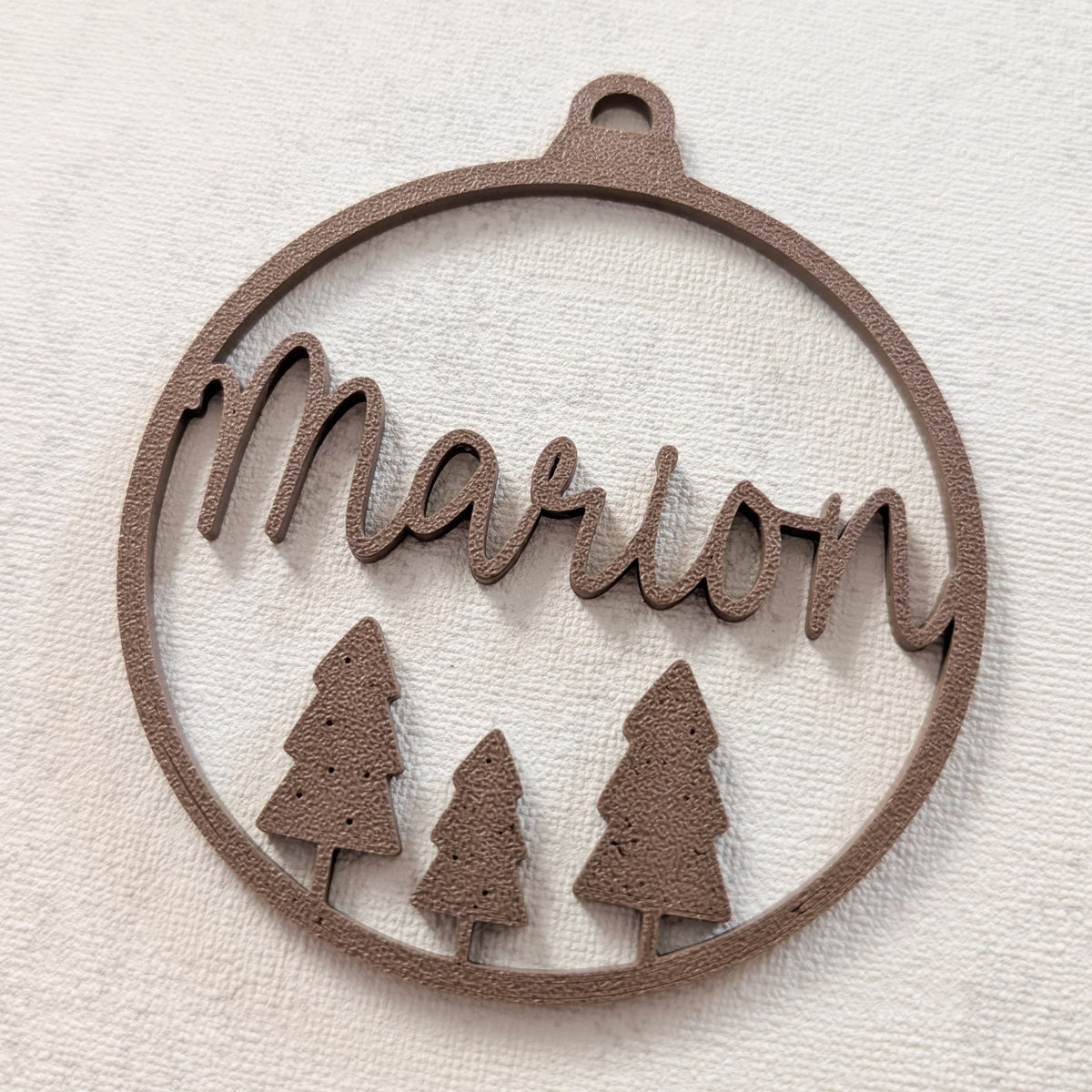 Personalisierte Weihnachtskugel 3D-Druck | Name