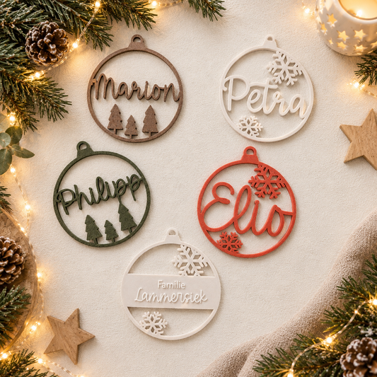 Personalisierte Weihnachtskugel 3D-Druck | Name