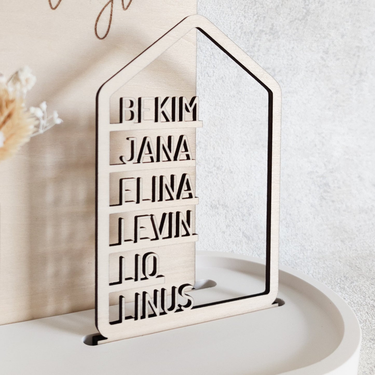 Personalisierter Dekoteller | Familie