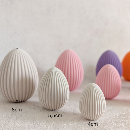 Ostereier mit minimalistischer Rillenstruktur | 3D-Druck