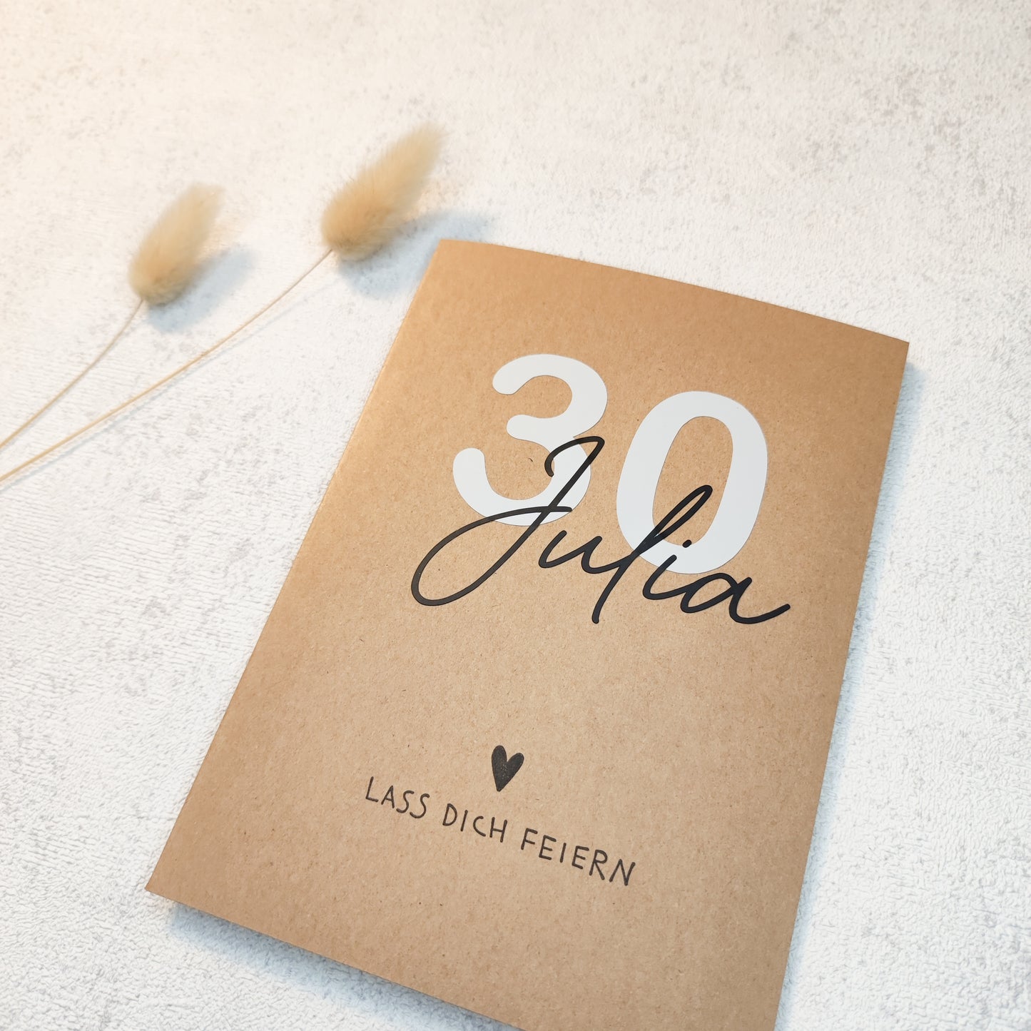 Personalisierte Klappkarte Geburtstag