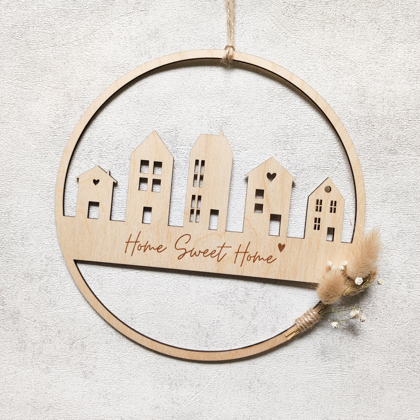 Holzkranz Häuser "Home Sweet Home"