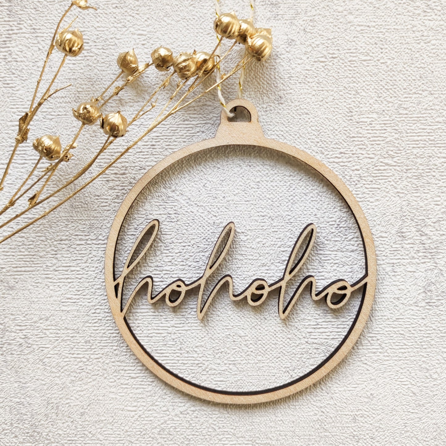 Weihnachtskugel Holz | Minimalistisch