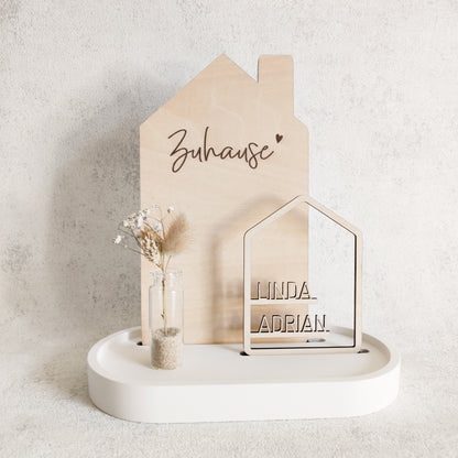 Personalisierter Dekoteller | Familie