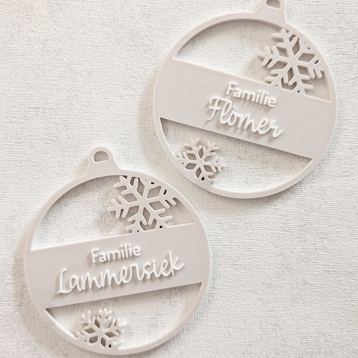 Personalisierte Weihnachtskugel 3D-Druck | Familie