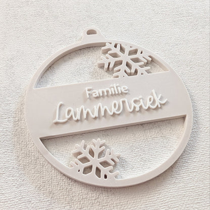 Personalisierte Weihnachtskugel 3D-Druck | Familie