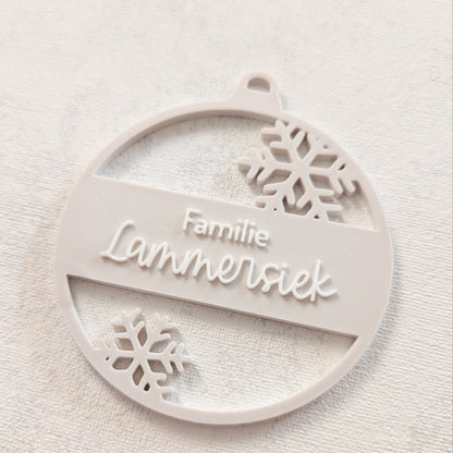 Personalisierte Weihnachtskugel 3D-Druck | Familie