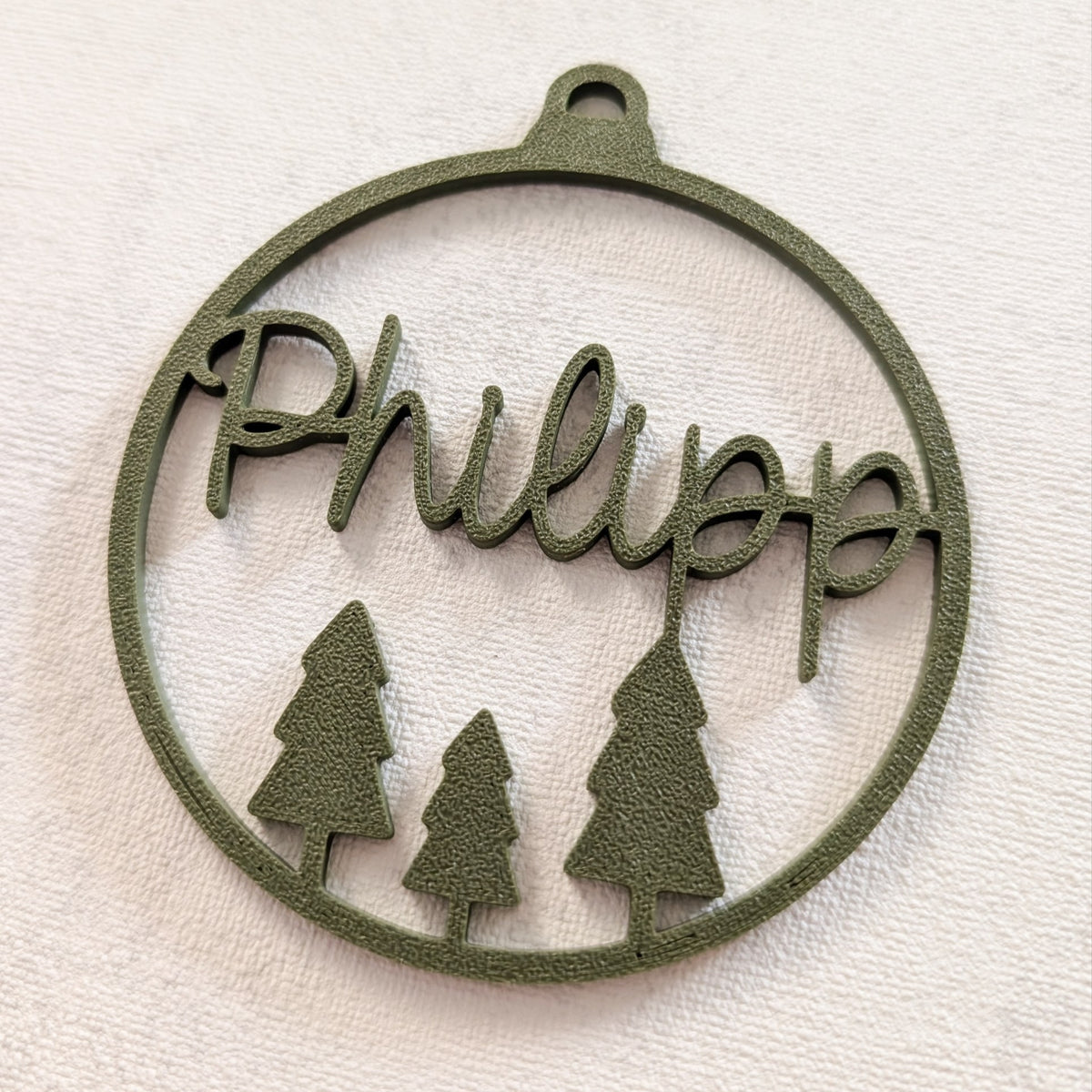 Personalisierte Weihnachtskugel 3D-Druck | Name