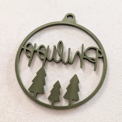Personalisierte Weihnachtskugel 3D-Druck | Name