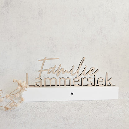 Personalisierte Dekoleiste "Familie"