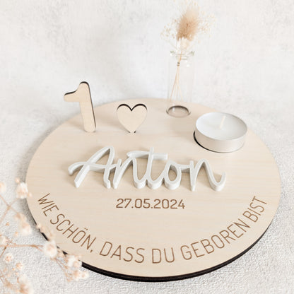 Personalisierter Geburtstagsteller
