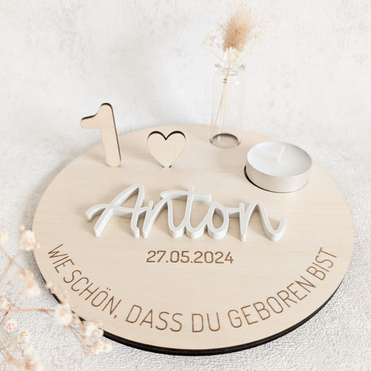 Personalisierter Geburtstagsteller