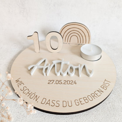 Personalisierter Geburtstagsteller