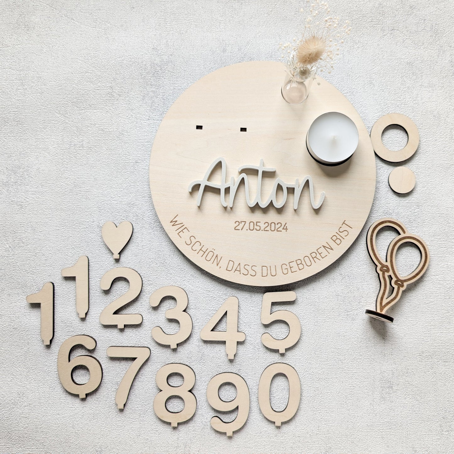 Personalisierter Geburtstagsteller