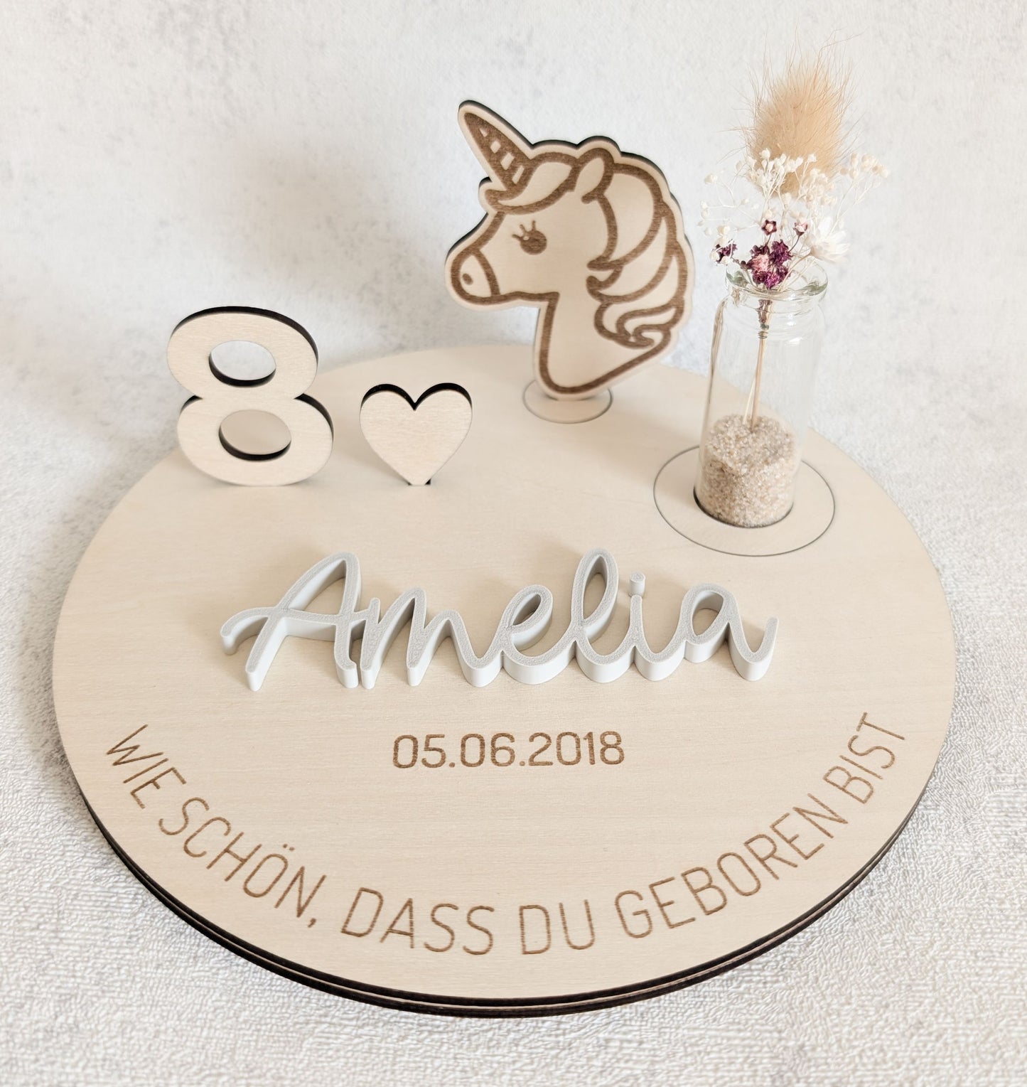 Personalisierter Geburtstagsteller