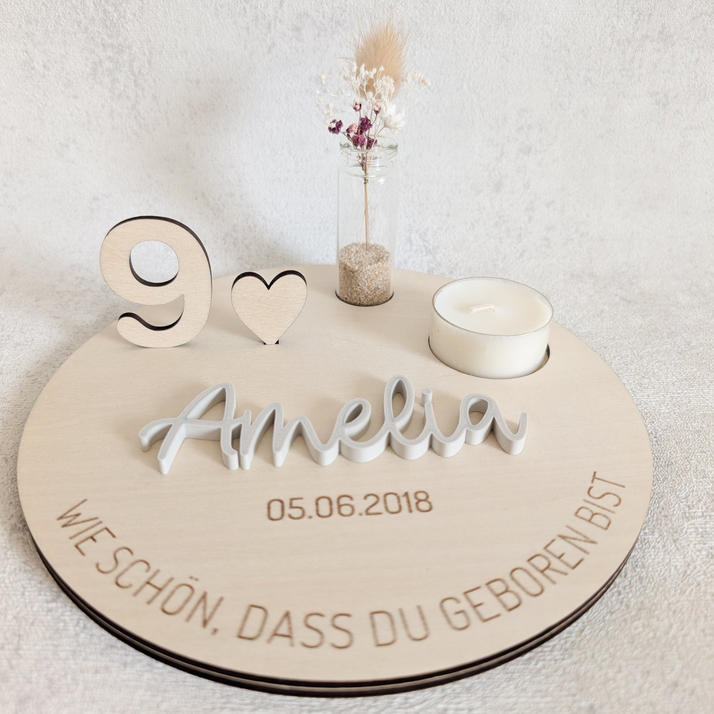Personalisierter Geburtstagsteller