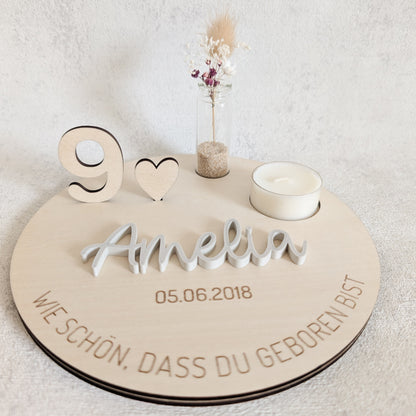 Personalisierter Geburtstagsteller