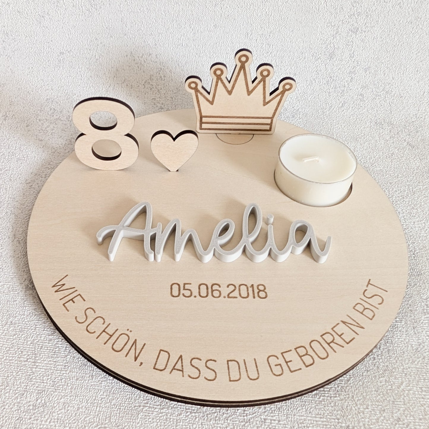 Personalisierter Geburtstagsteller
