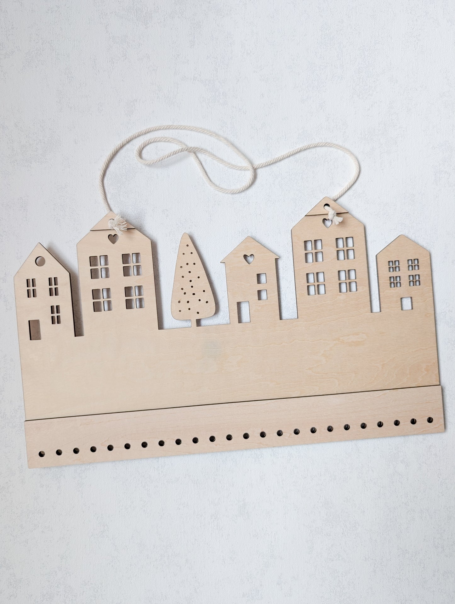 personalisierter Adventskalender mit Jutesäckchen zum Befüllen