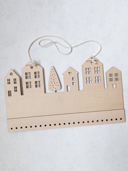 personalisierter Adventskalender mit Jutesäckchen zum Befüllen