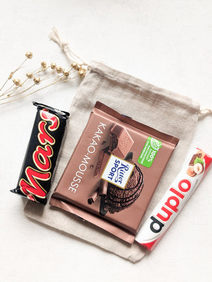 personalisierter Adventskalender mit Jutesäckchen zum Befüllen