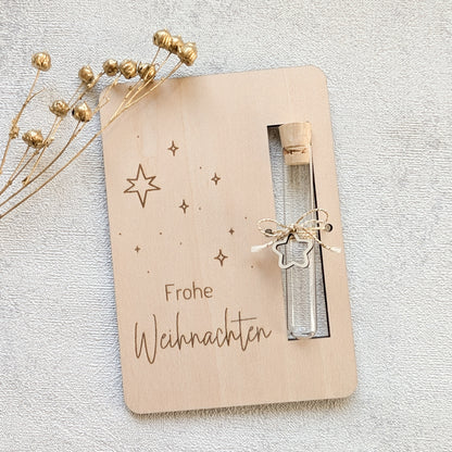 Holzkarte Geldgeschenk | Weihnachten