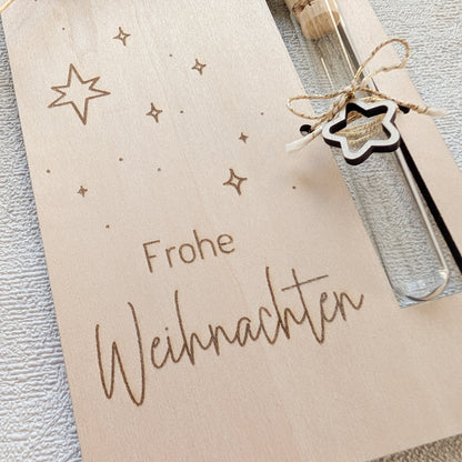 Holzkarte Geldgeschenk | Weihnachten