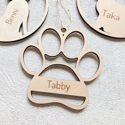 Personalisierte Weihnachtskugel Tiermotiv