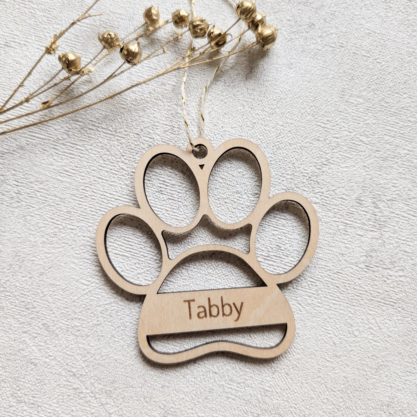 Personalisierte Weihnachtskugel Tiermotiv