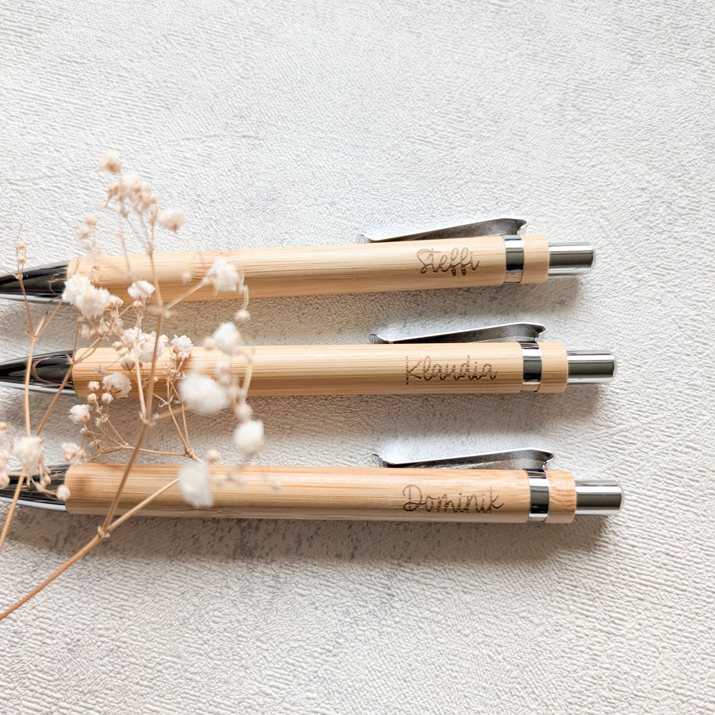 Personalisierter Kugelschreiber aus Bambus