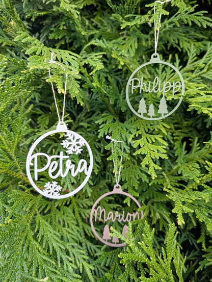 Personalisierte Weihnachtskugel 3D-Druck | Name