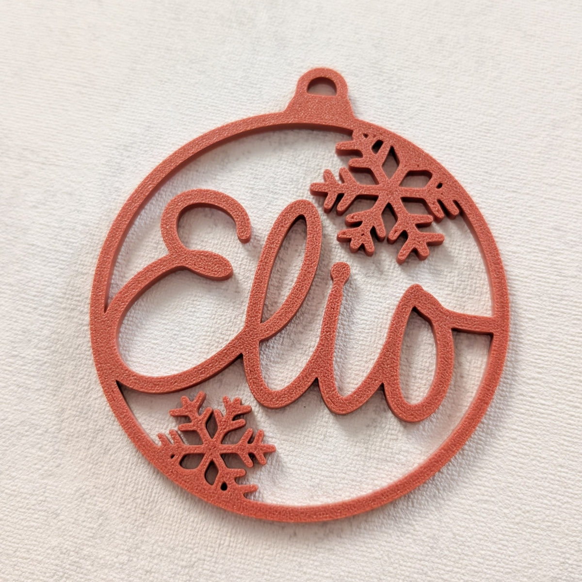 Personalisierte Weihnachtskugel 3D-Druck | Name
