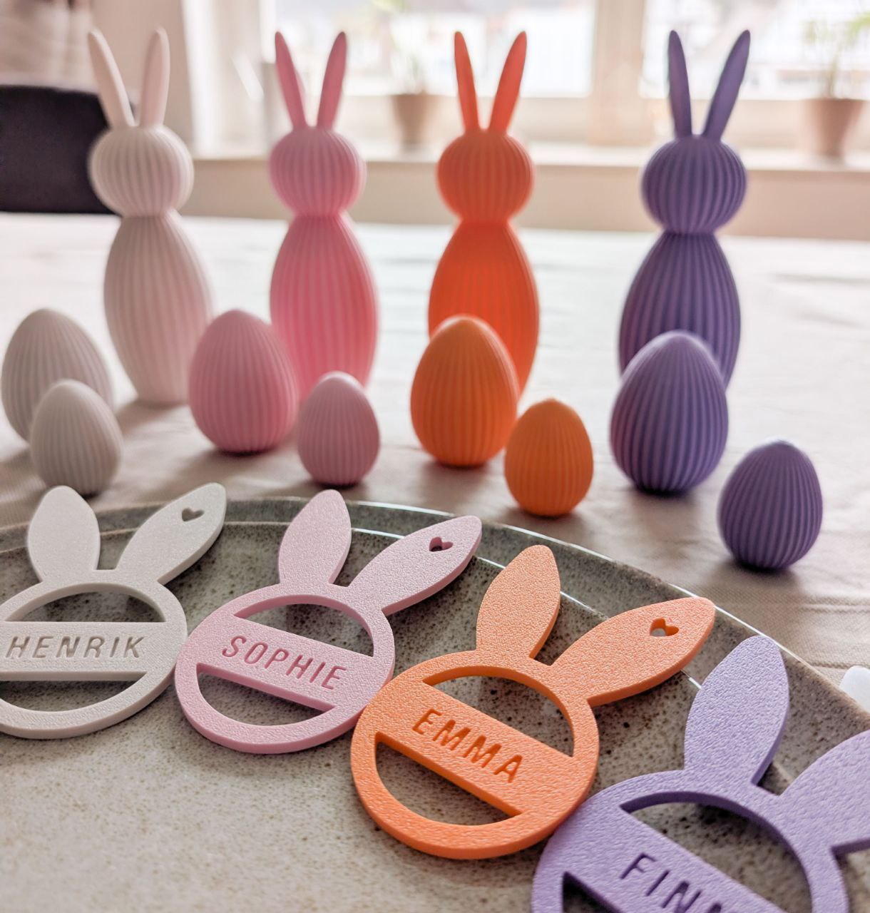 Personalisierter Hase/Osteranhänger mit Namen