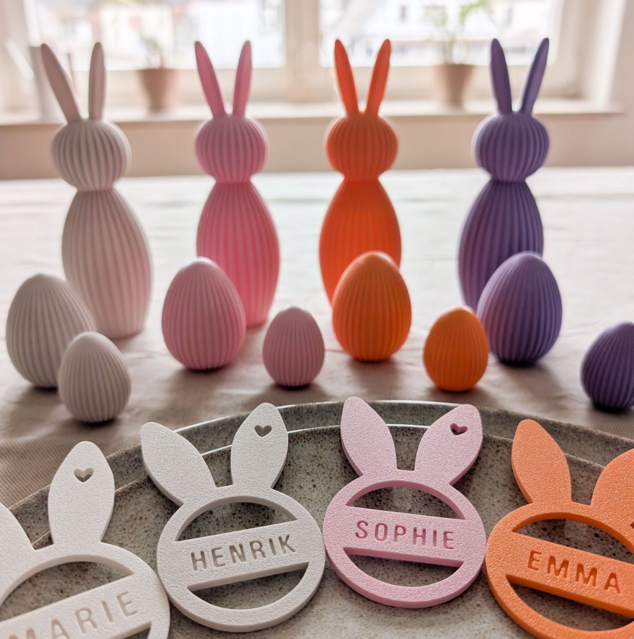 Personalisierter Hase/Osteranhänger mit Namen