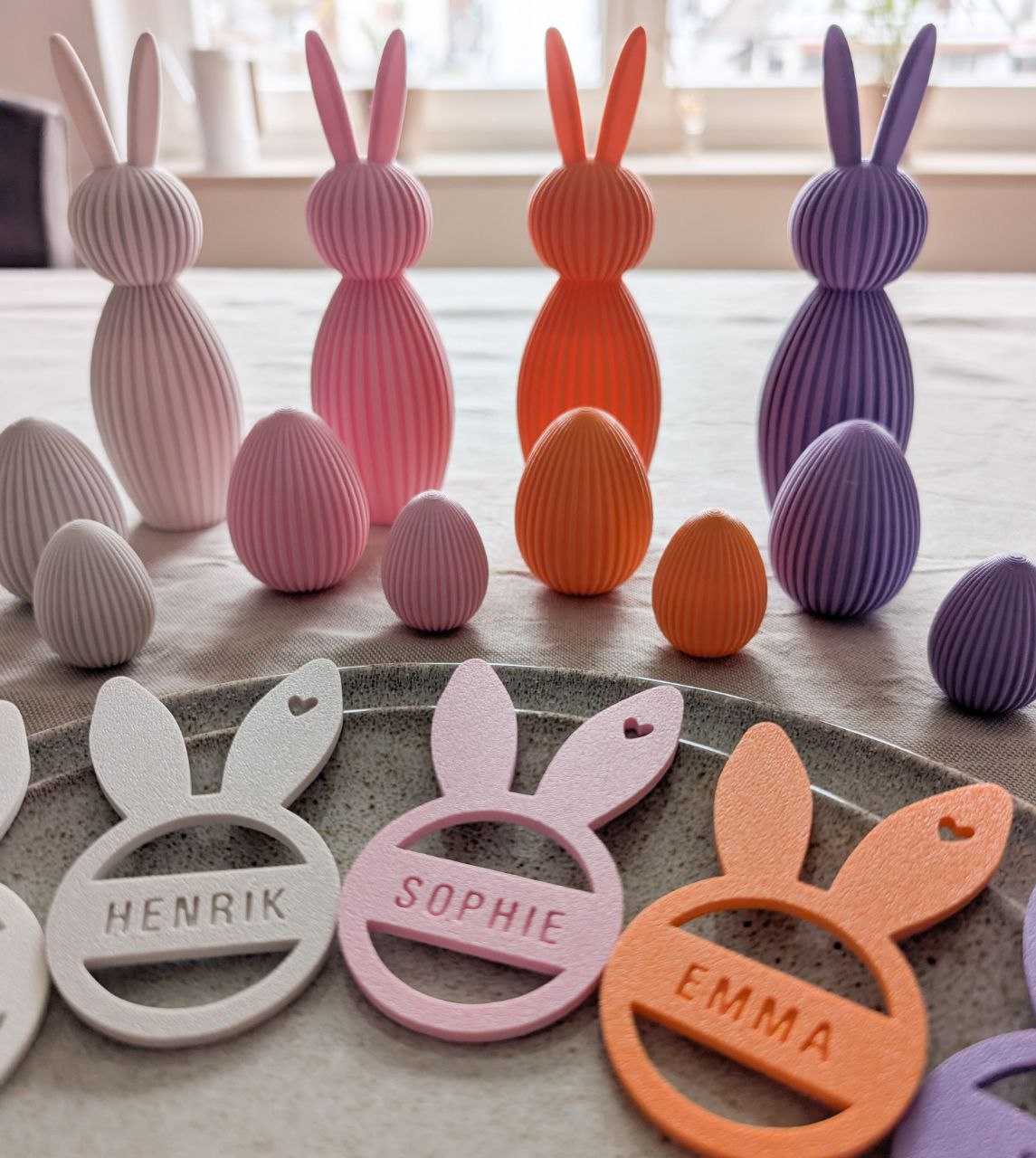 Personalisierter Hase/Osteranhänger mit Namen