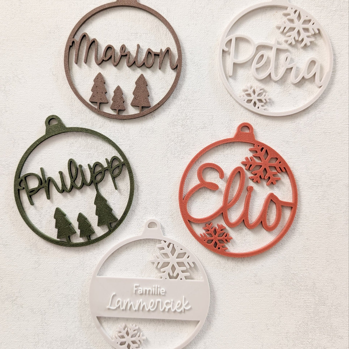 Personalisierte Weihnachtskugel 3D-Druck | Name