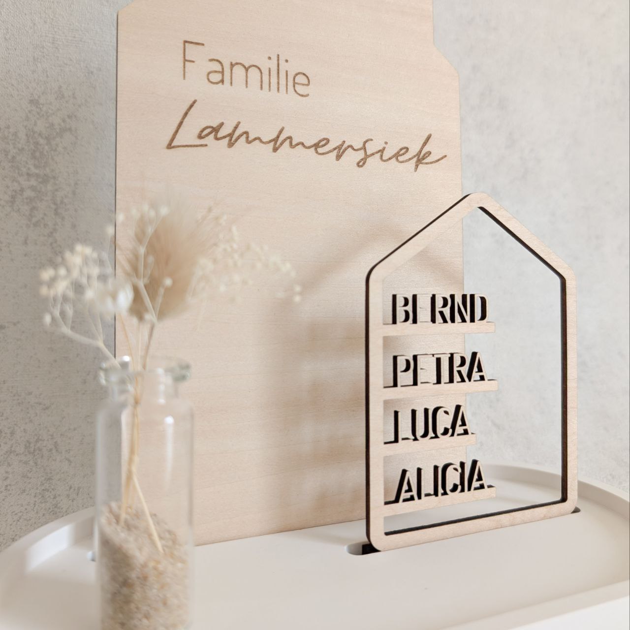 Personalisierter Dekoteller | Familie