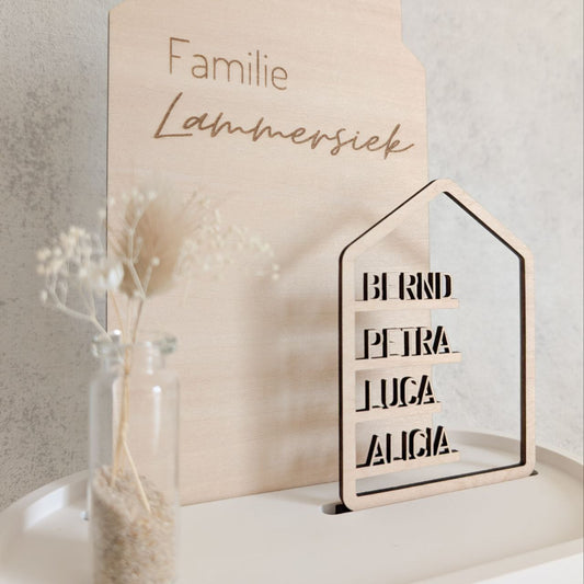 Personalisierter Dekoteller | Familie