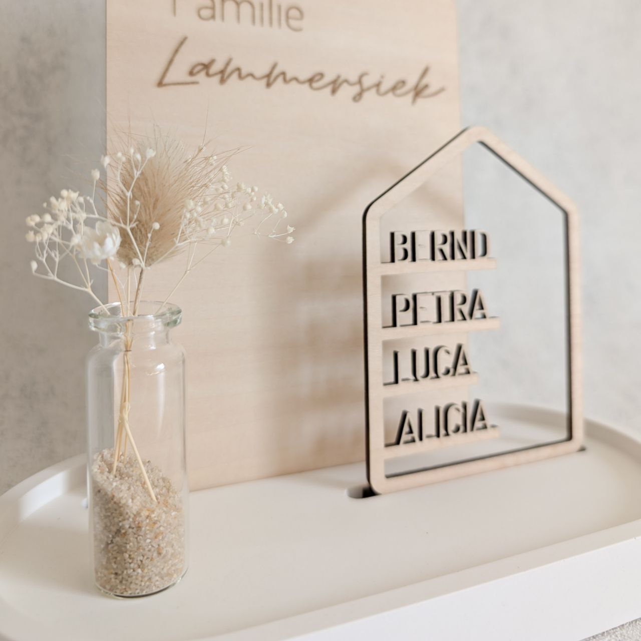 Personalisierter Dekoteller | Familie