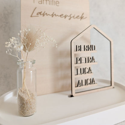 Personalisierter Dekoteller | Familie