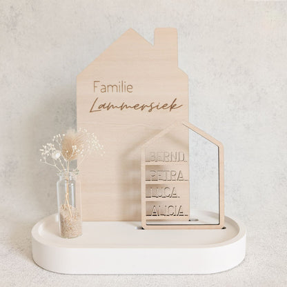 Personalisierter Dekoteller | Familie