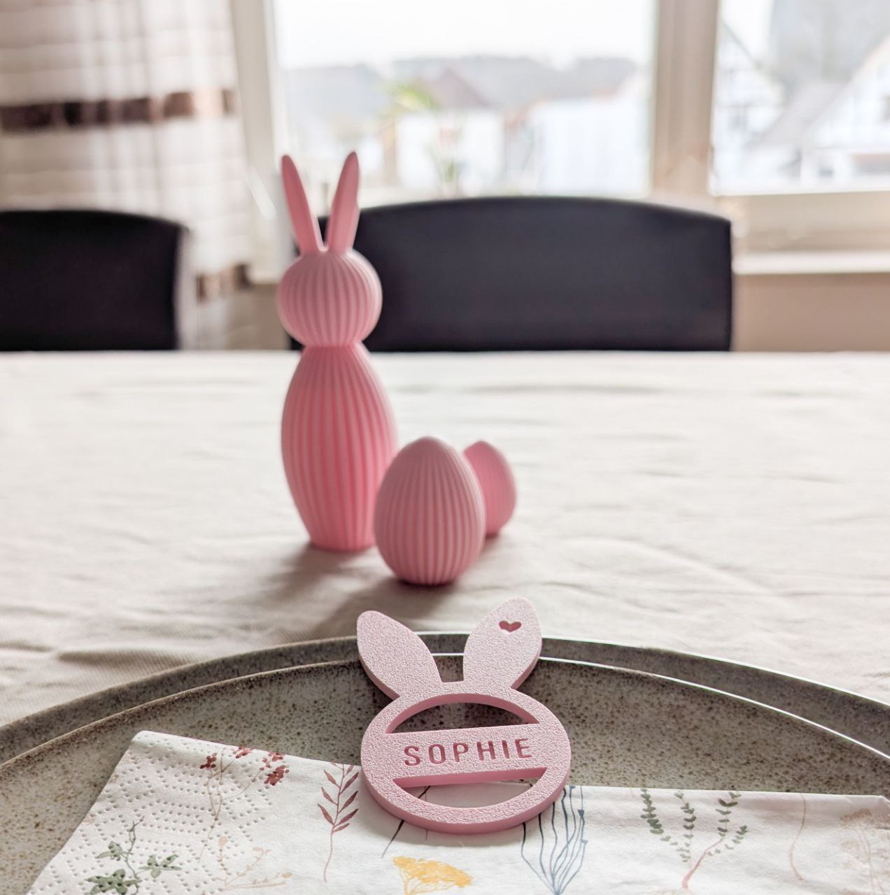 Personalisierter Hase/Osteranhänger mit Namen