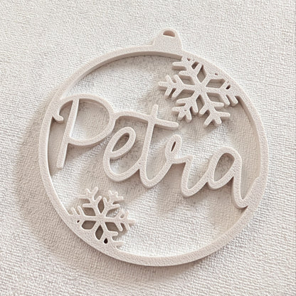 Personalisierte Weihnachtskugel 3D-Druck | Name