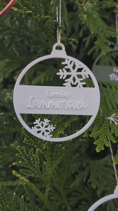 Personalisierte Weihnachtskugel 3D-Druck | Familie